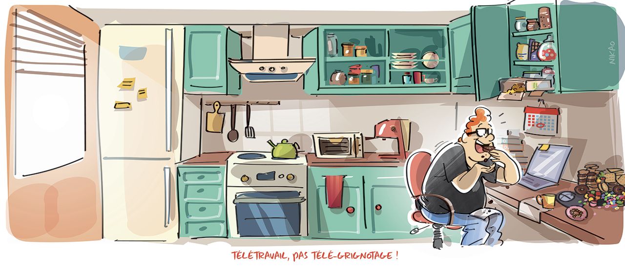 Confinement et grignotages : attention aux pièges du télétravail !