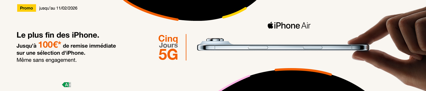iPhone Air : jusqu'à 100€ de remise immédiate sur une sélection d'iPhone