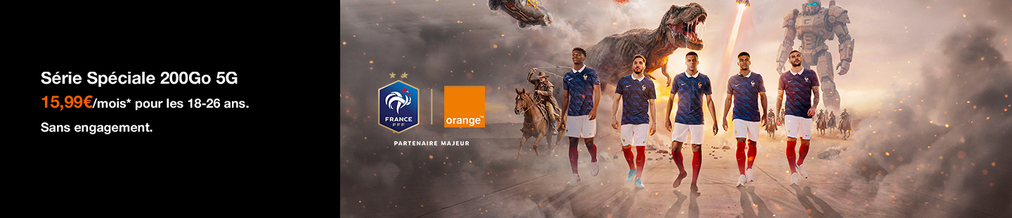Série Spéciale 200Go 5G 15,99€/mois* pour les 18-26ans. Sans engagement.