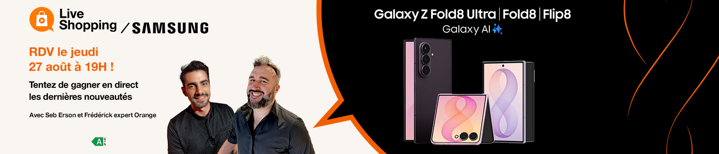 Live Shopping Samsung RDV le jeudi 27 août ! Tentez de gagner en direct les dernières nouveautés