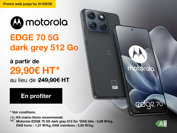 Motorola EDGE 70 5G dark grey 512Go