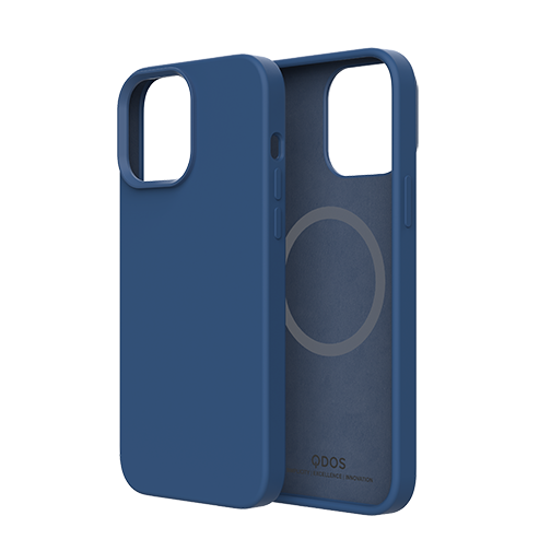 Coque Touch Pure compatible MagSafe pour iPhone 13 Pro Bleue