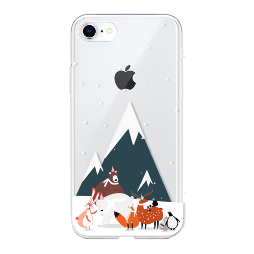 image1_Coque Winter iPhone 11 Animaux Montagne