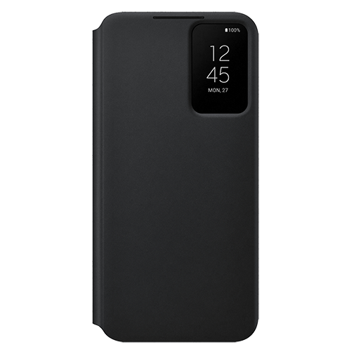 Etui à Rabat Clear View pour Samsung Galaxy S22 Noir