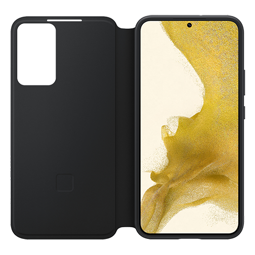Etui à Rabat Clear View pour Samsung Galaxy S22 Noir