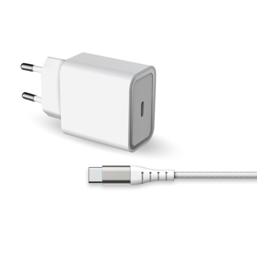 image1_Chargeur Secteur Force Power USB-C et câble USB-C 1.2 mètre 25W