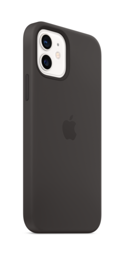 image3_Coque en silicone avec MagSafe pour iPhone 12 et 12 Pro - Noir