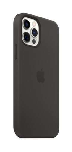 image2_Coque en silicone avec MagSafe pour iPhone 12 et 12 Pro - Noir