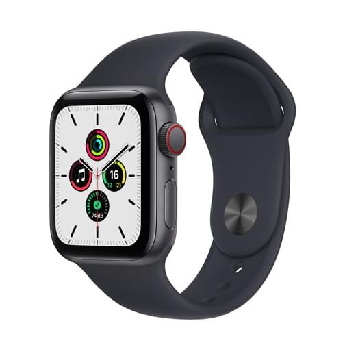 Apple Watch SE Cellular 40mm alu gris sidéral bracelet sport Minuit
