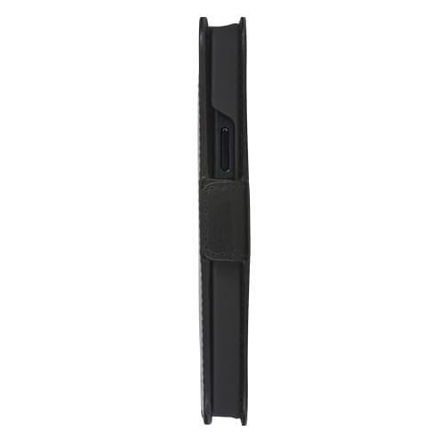 Etui à rabat en cuir Lynge pour iPhone 13