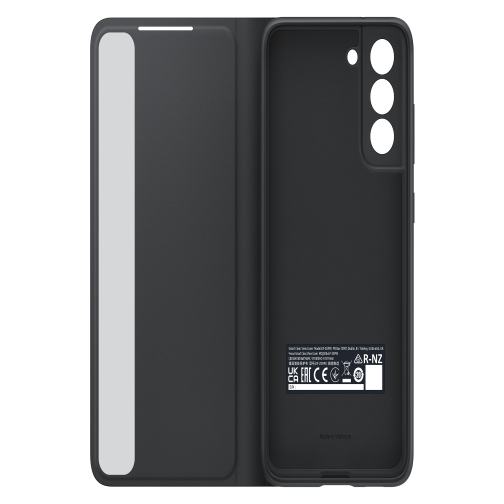 Etui à Rabat Clear View pour Samsung Galaxy S21 FE Gris