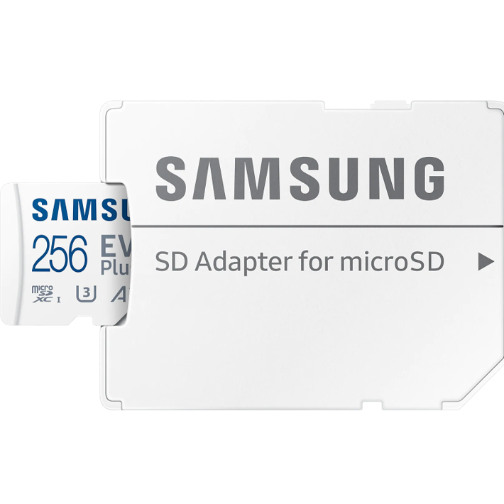 Carte Micro SD EVO PLUS avec Adaptateur SD 256 Go