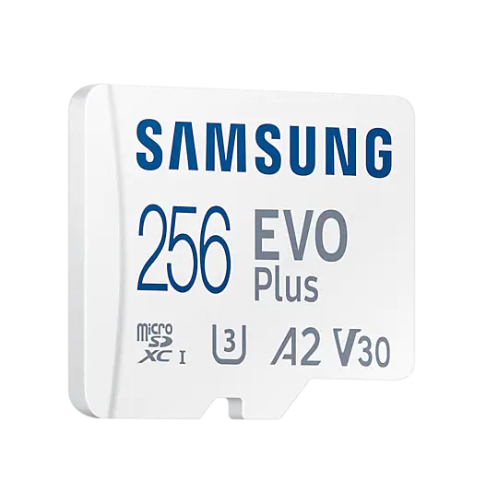 Carte Micro SD EVO PLUS avec Adaptateur SD 256 Go
