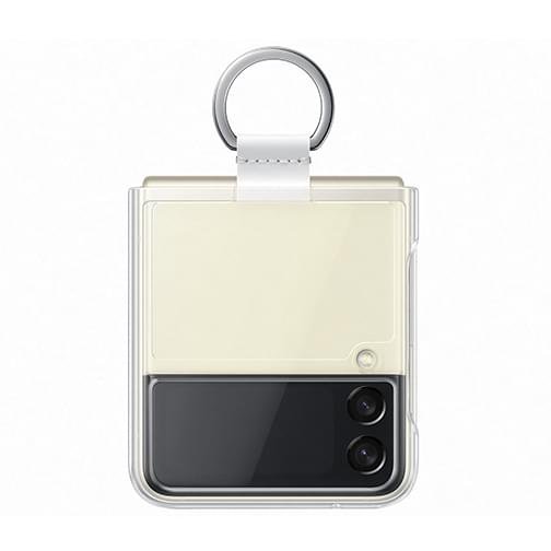 Coque en Silicone avec Anneau pour Samsung Galaxy Z Flip3