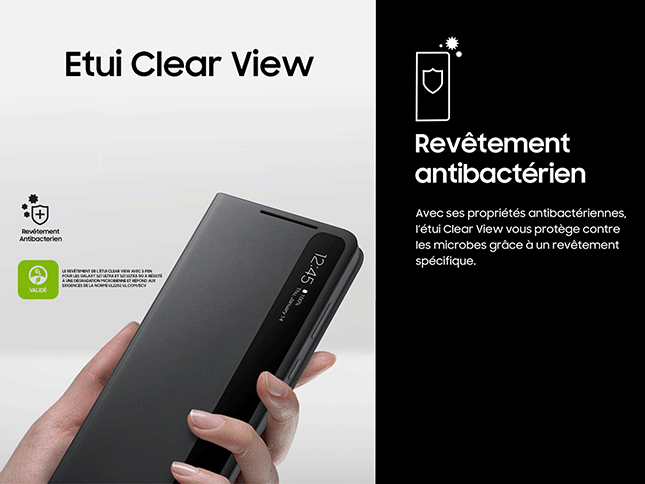 (Etui à Rabat Clear View pour Samsung Galaxy S20 FE