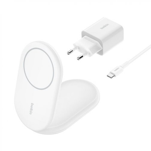 Chargeur à induction QI2 pliable Belkin 15W blanc