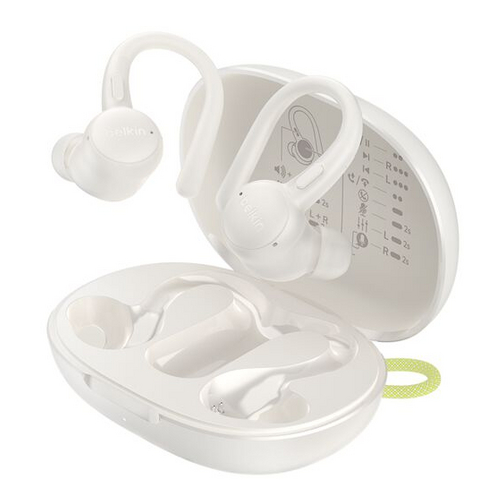 Ecouteurs Belkin sans fil ActiveFit crème