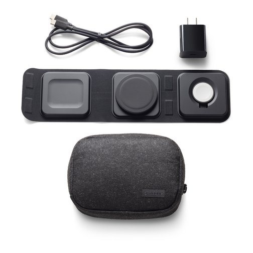 Chargeur à induction 3-en-1 Mophie compatible MagSafe 15W noire