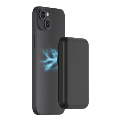 Batterie externe Bigben compatible MagSafe 5 000 mAh noire