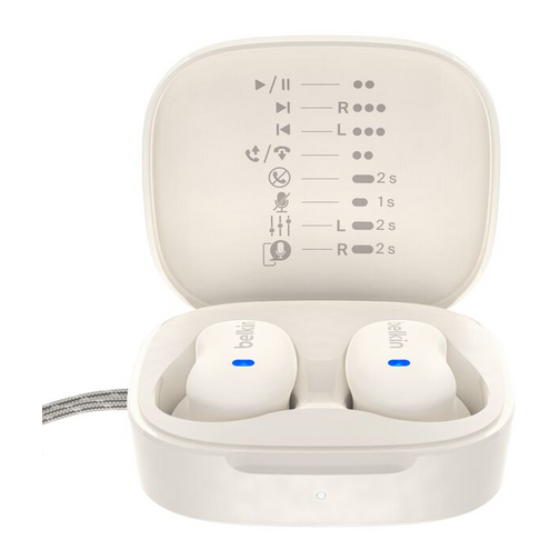 Ecouteurs Belkin SoundForm Anywhere crème