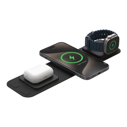 Chargeur Induction, 5 en 1 Chargeur sans Fil, 15W Magnetic Aspiration Wireless Charger pour IPhone 12 13 14 Pro Max Mini, Apple Watch 8 7 6 5 4 3 SE, AirPods 3 2 Pro