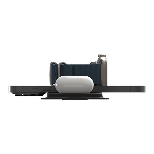 Chargeur à induction 3-en-1 Mophie compatible MagSafe 15W noire