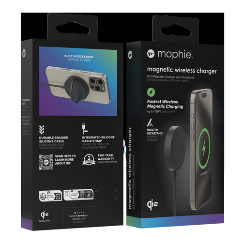 Chargeur à induction Qi2 Mophie noir