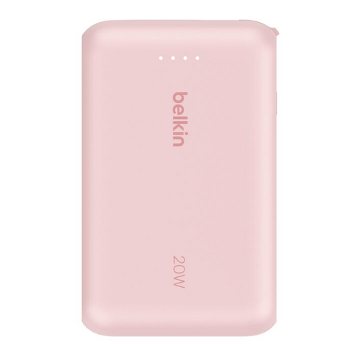 Batterie externe Belkin Power Delivery 10 000 mAh et 20W rose