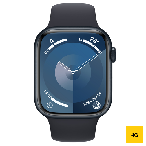 Apple Watch Series 9 Cellular 45mm alu minuit bracelet sport