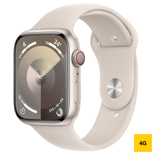 Apple Watch Series 9 Cellular 41mm alu lumière stellaire bracelet sport 