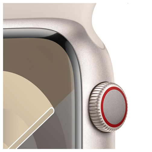 Apple Watch Series 9 Cellular 41mm alu lumière stellaire bracelet sport 