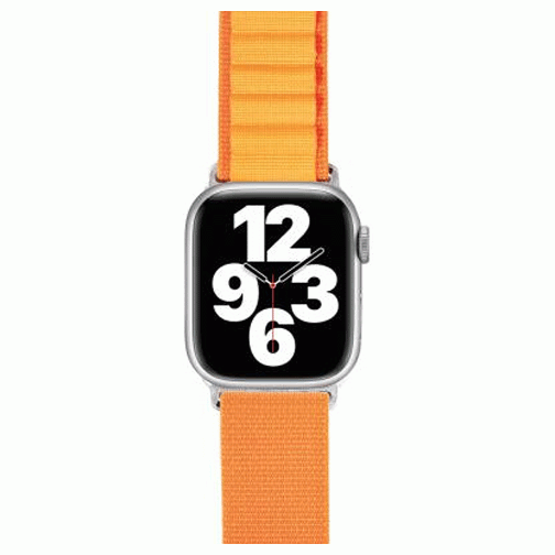Bracelet Bigben Boucle Alpine pour Apple Watch 38/40/41mm Orange