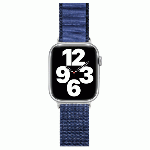 Bracelet Bigben Boucle Alpine pour Apple Watch 42/44/45/49mm bleu
