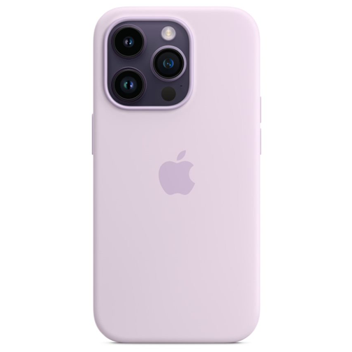 Coque en silicone avec MagSafe pour iPhone 14 Pro lavande