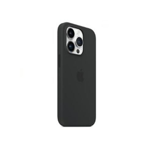 Coque en silicone avec MagSafe pour iPhone 14 Pro noir