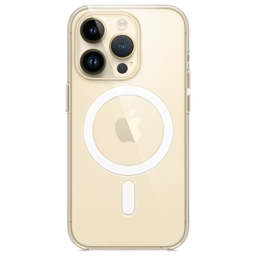 Coque en silicone avec MagSafe pour iPhone 14 Pro crystal