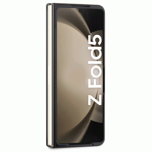 Coque TUMI en cuir avec motif balistique pour Samsung Z Fold5 noire