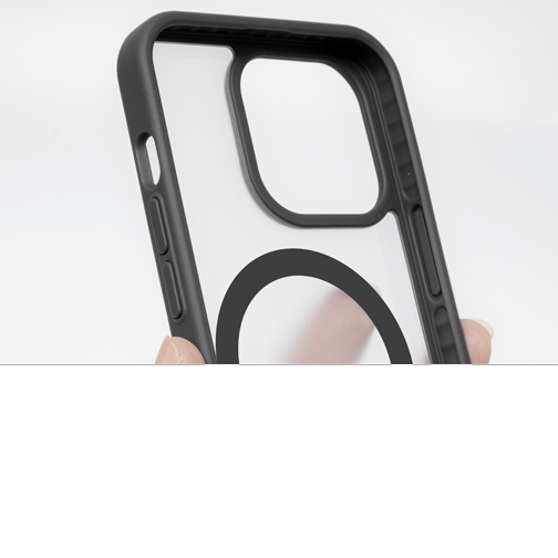 Coque Huex compatible MagSafe pour iPhone 15 noire