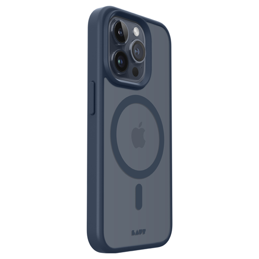 Coque Huex compatible MagSafe pour iPhone 15 Pro Max bleue