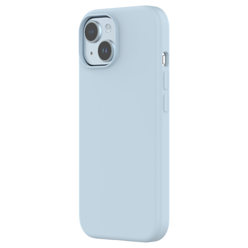 Coque Touch Pure GRS compatible MagSafe pour iPhone 15 bleu ciel