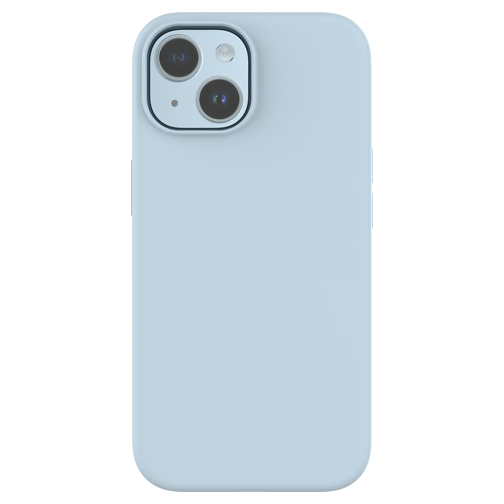 Coque Touch Pure GRS compatible MagSafe pour iPhone 15 Plus bleu ciel