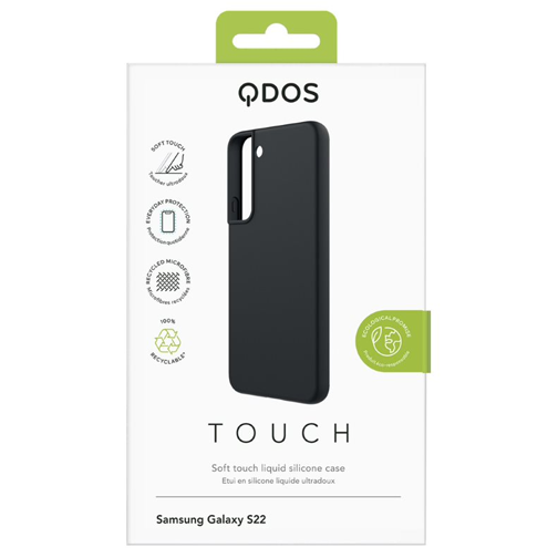 Coque Touch Silicone GRS pour Samsung S22 noire