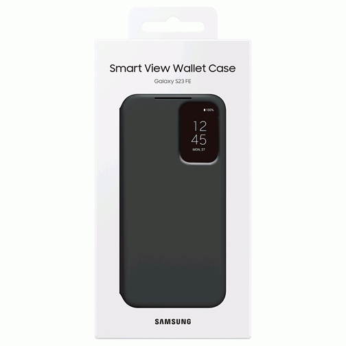 Etui à rabat Smart View pour Samsung Galaxy S23 FE 5G noir