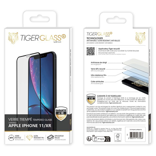 Film Tiger Glass+ pour iPhone 11 et iPhone XR