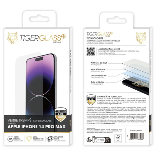 Film Tiger Glass+ pour iPhone 14 Pro Max