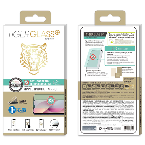 Film Tiger Glass+ pour iPhone 14 Pro
