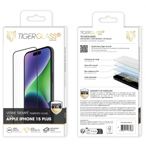 Film Tiger Glass+ pour objectif d'iPhone 15 & 15 Plus : prix, avis,  caractéristiques - Orange