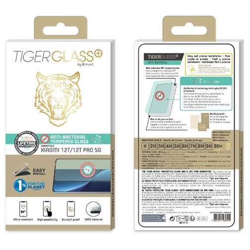 Film Tiger Glass+ pour Xiaomi 12T & 12T Pro