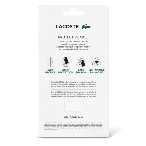 Coque Silicone Lacoste pour Samsung Galaxy S22