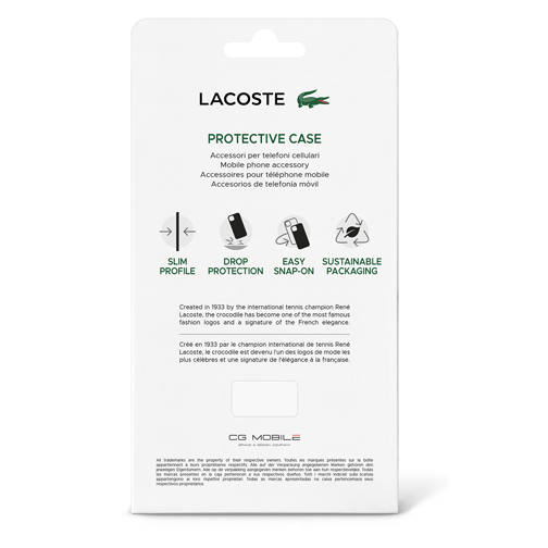 Coque Silicone Lacoste pour Samsung Galaxy S22 Ultra